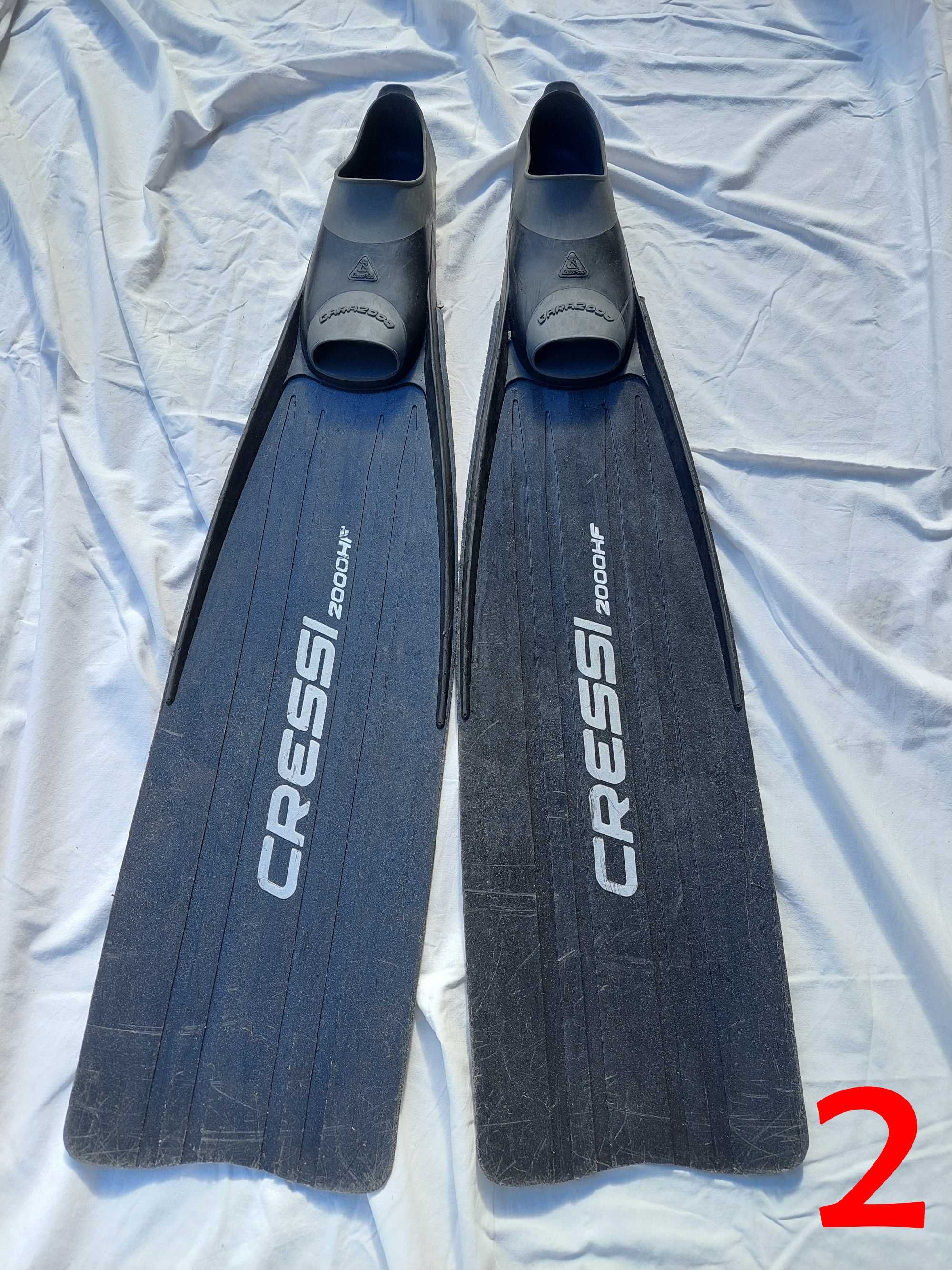 Várias Barbatanas de Mergulho Cressi Rondine, 2000 HF, Pro Star