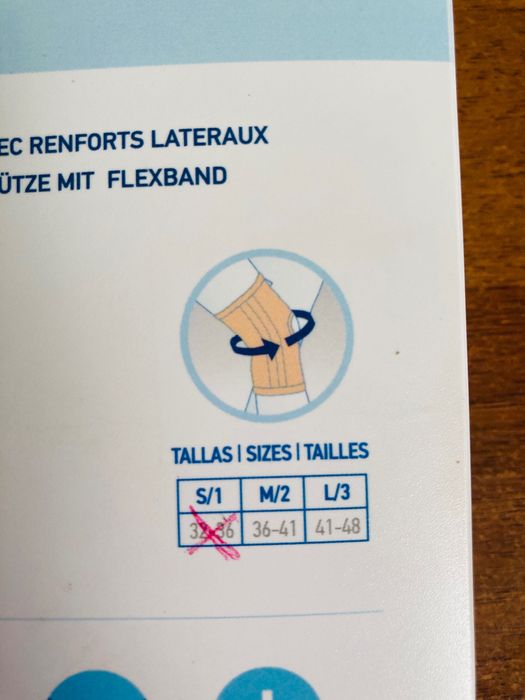 Еластичний наколінник з боковими вставками Orliman TN-211