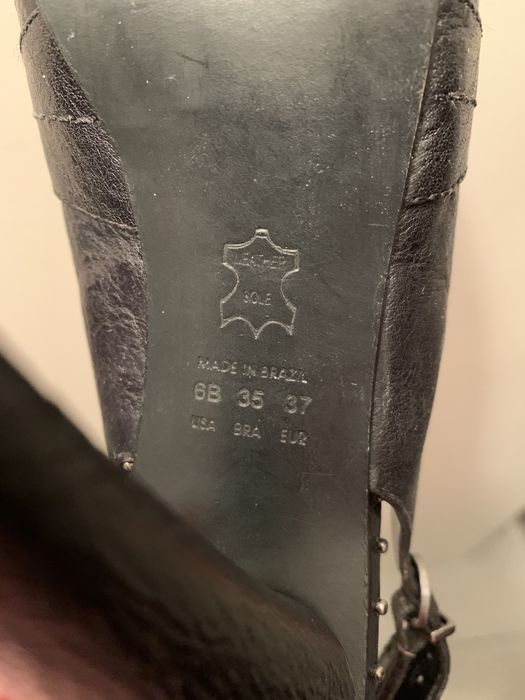 Sandália vintage, pele, Lanidor