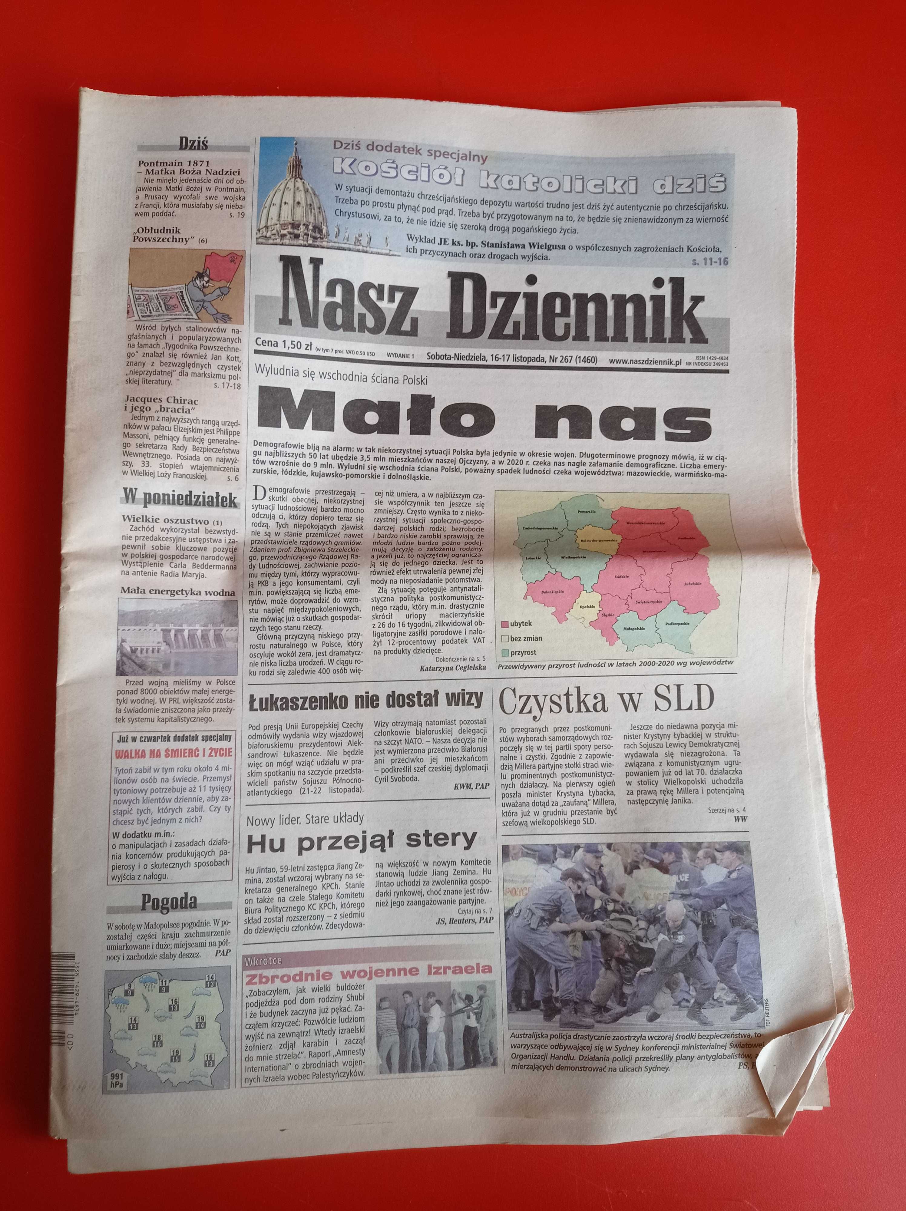 Nasz Dziennik, nr 267/2002, 16-17 listopada 2002