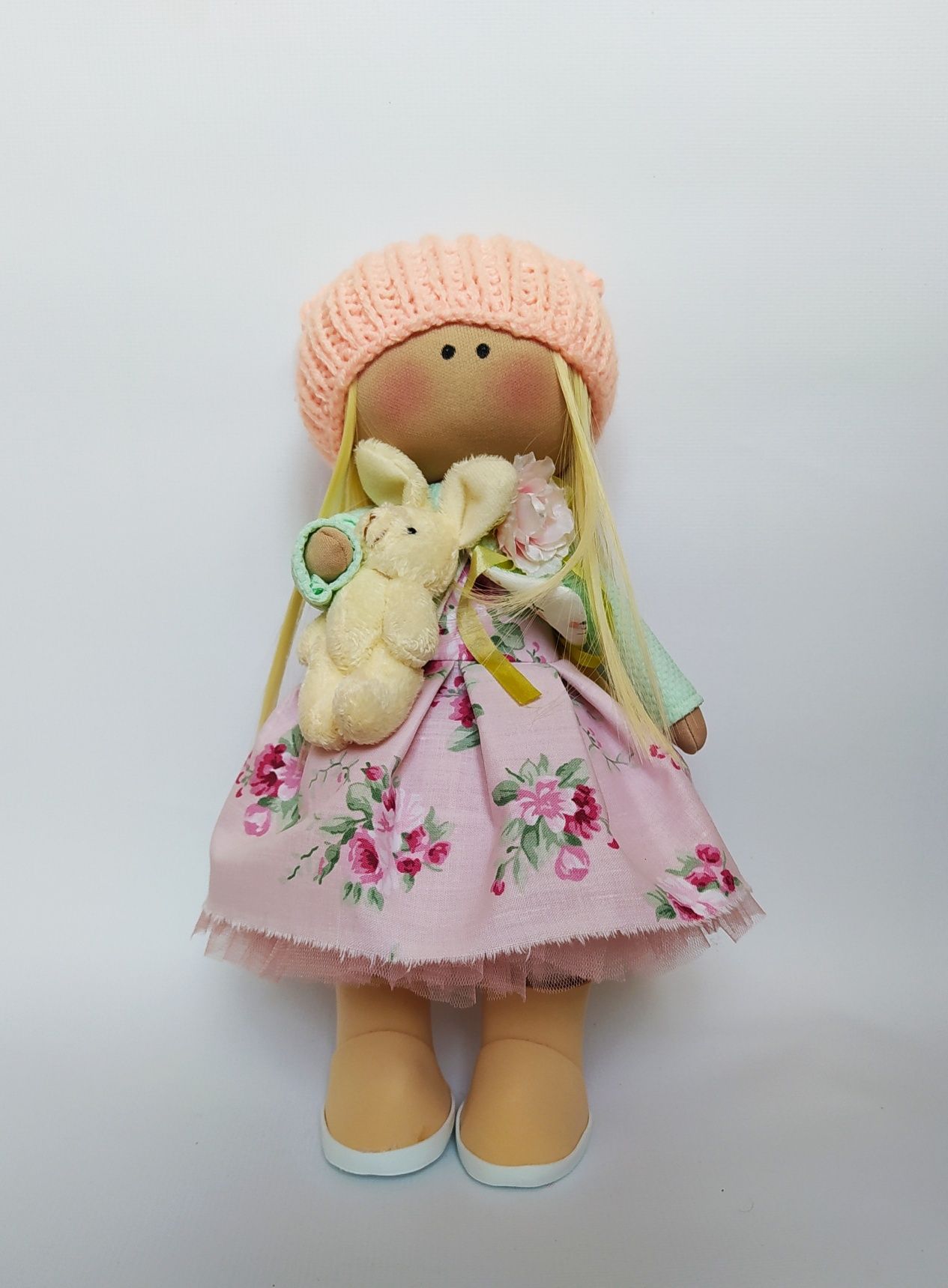 Кукла текстильная Персик