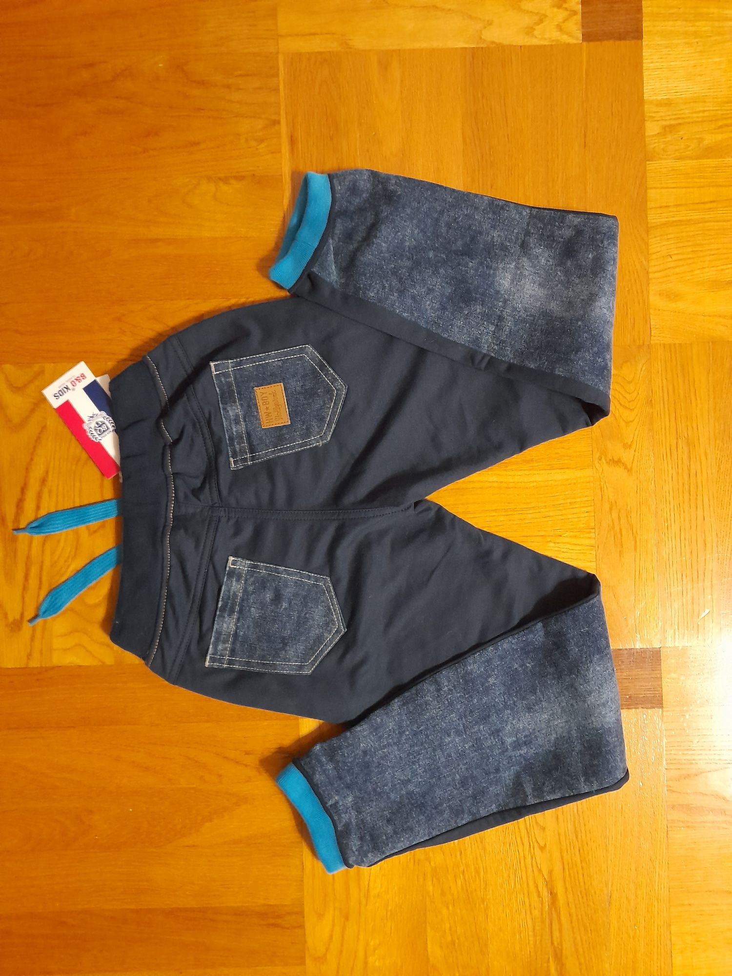 Nowe z metką chłopięce spodnie r. 152/158 jeans + dres joggery guma