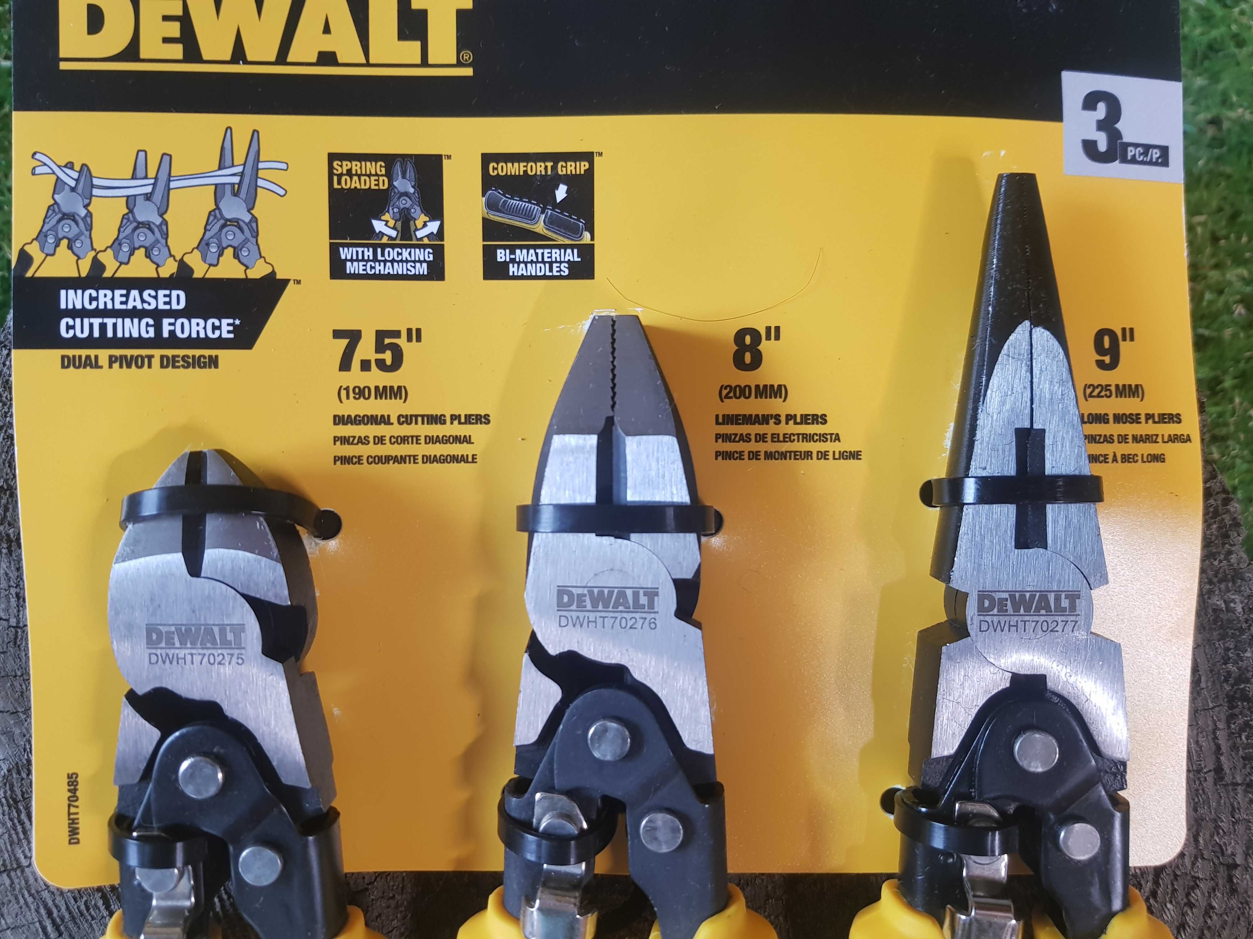 Набор профессиональных плоскогубцев 3 шт. DeWALT DWHT70485