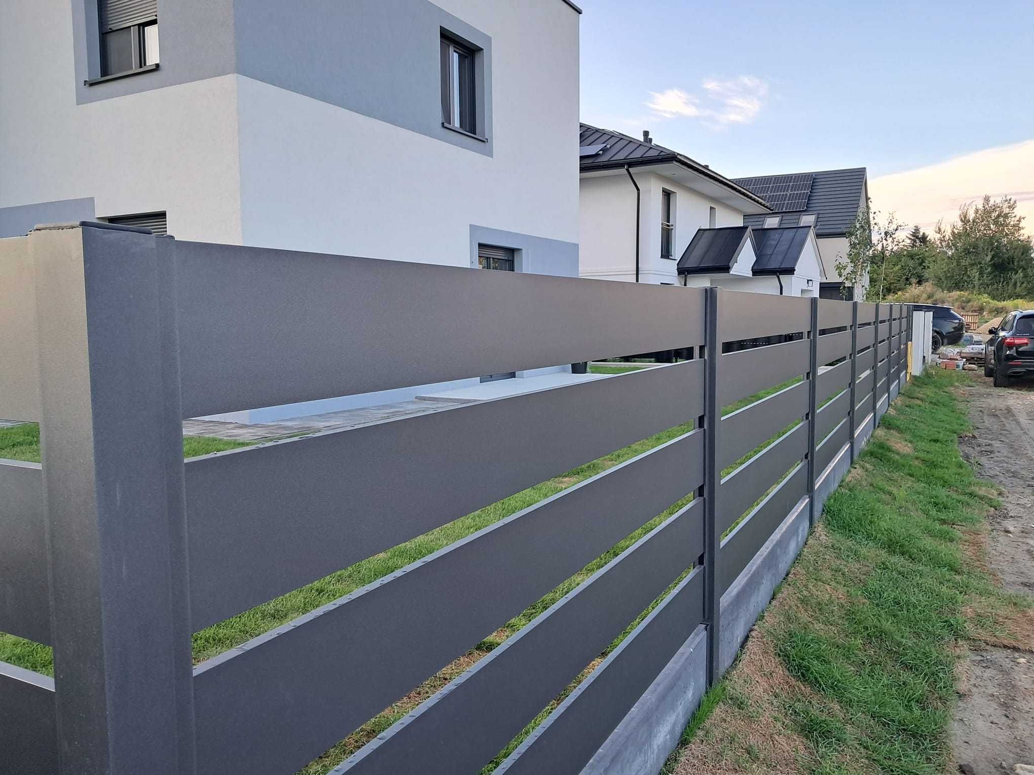Ogrodzenie panelowe Ogrodzenia panel 123 podmurówka 20 cm MONTAŻ