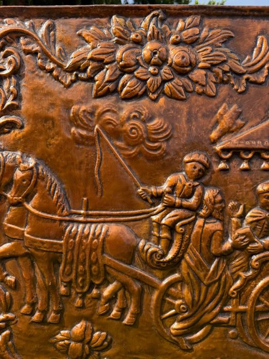 Relief miedzioryt płaskorzeźba