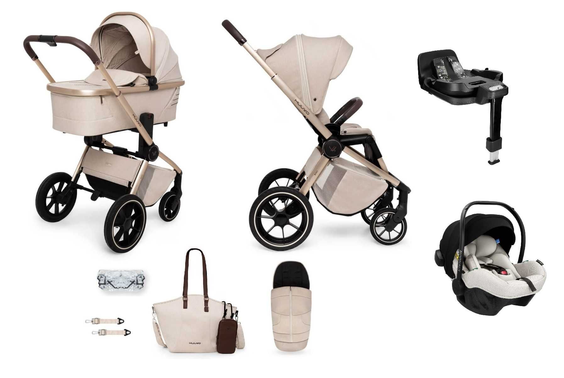 Muuvo Quick BOHO 4w1 wózek uniwersalny ,opcja 3w1, 2w1