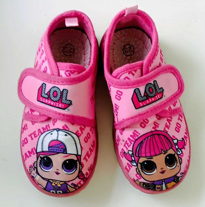 Якісні зручні текстильні капці тапочки мокасини LOL Surprise (2-2,5 р)