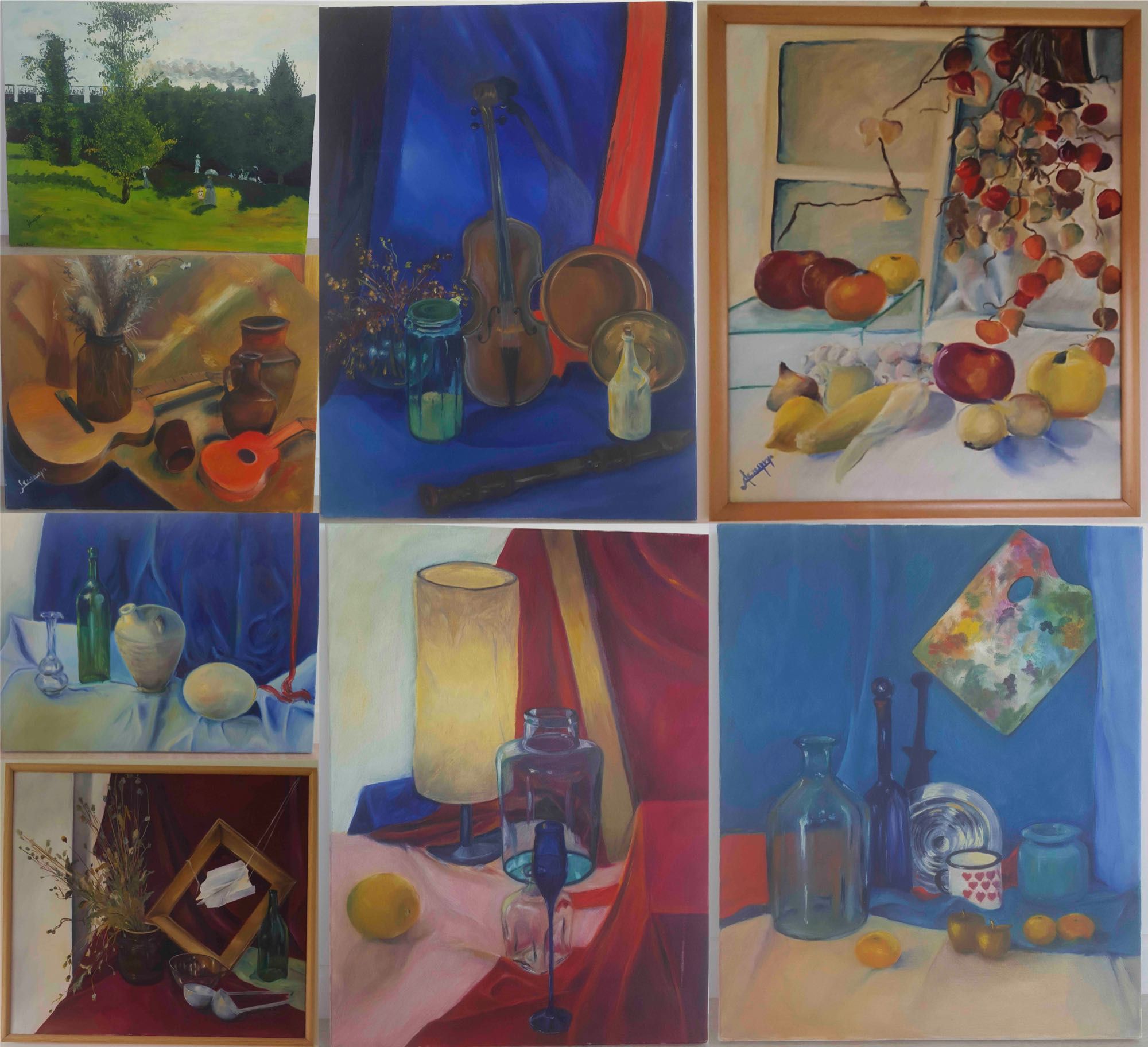 Obraz olejny kopia Claude Monet pociąg na wsi 73x90