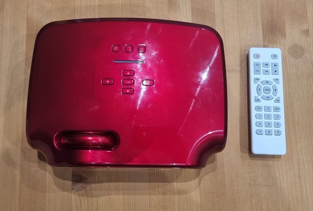 Projetor Crenova Vermelho + Comando — Excelente Estado