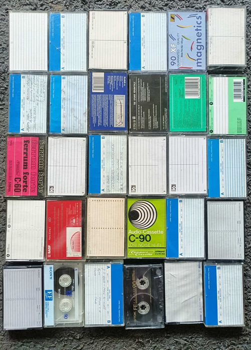 Zestaw kaset magnetofonowych do ponownego nagrania
