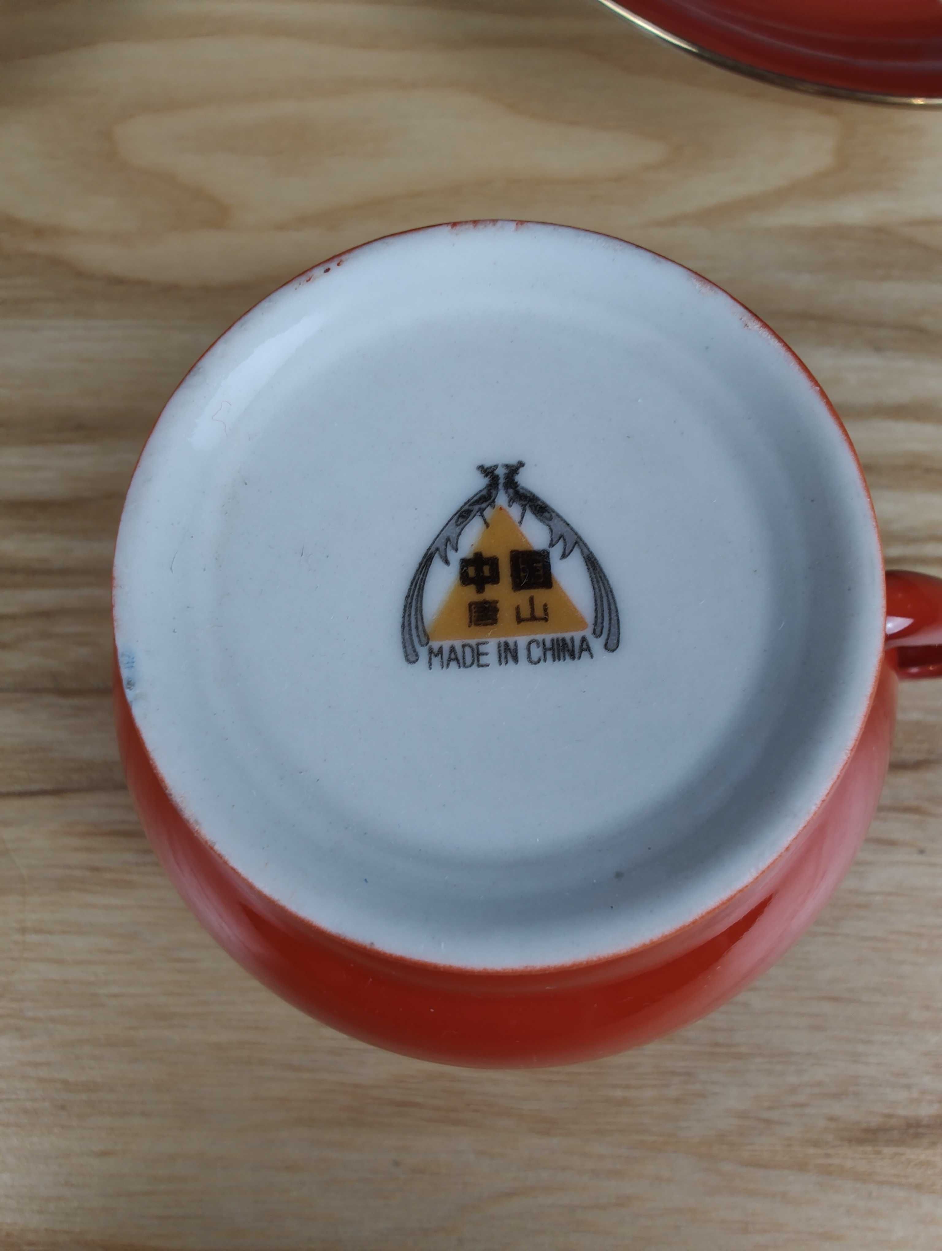 Zestaw z chińskiej porcelany - Kawa/Herbata, 4 Filiżanki
