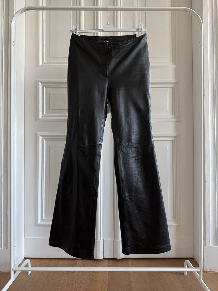 H&M Studio Leather Trousers - spodnie ze skóry.