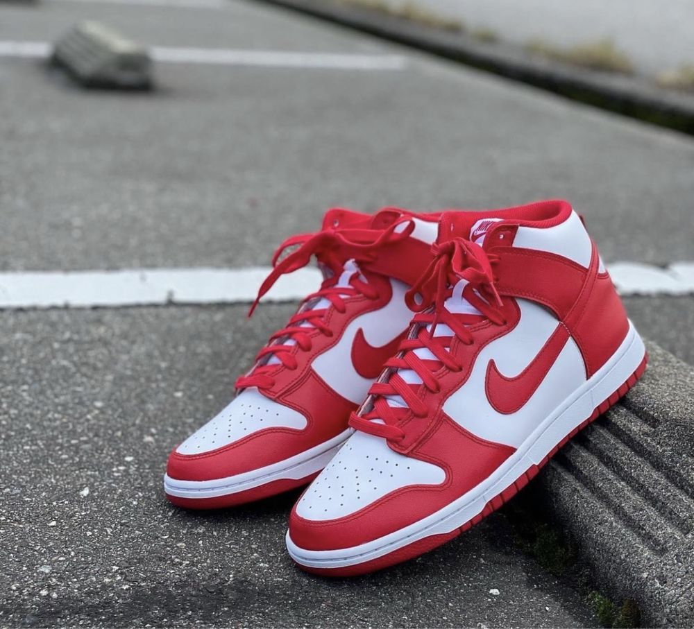 Nike Dunk High Championship White Red ОРИГІНАЛ! рр 42-46