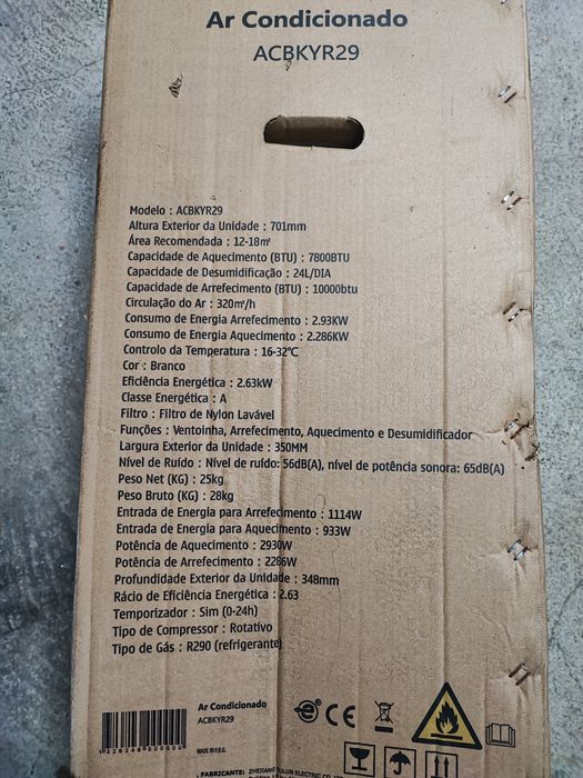 Ar condicionado portátil 3 em 1