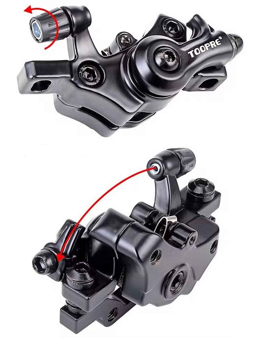 TOOPRE Zacisk Hamulcowy Hamulec Mechaniczny TYLNY  218g BLACK