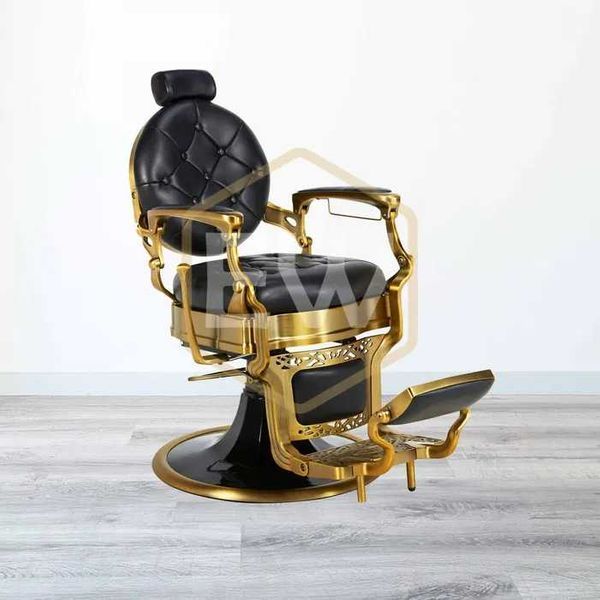 Cadeira de Barbeiro Dourada - Fábrica