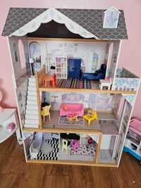 Duży drewniany domek dla lalek barbie Kinderkraft
