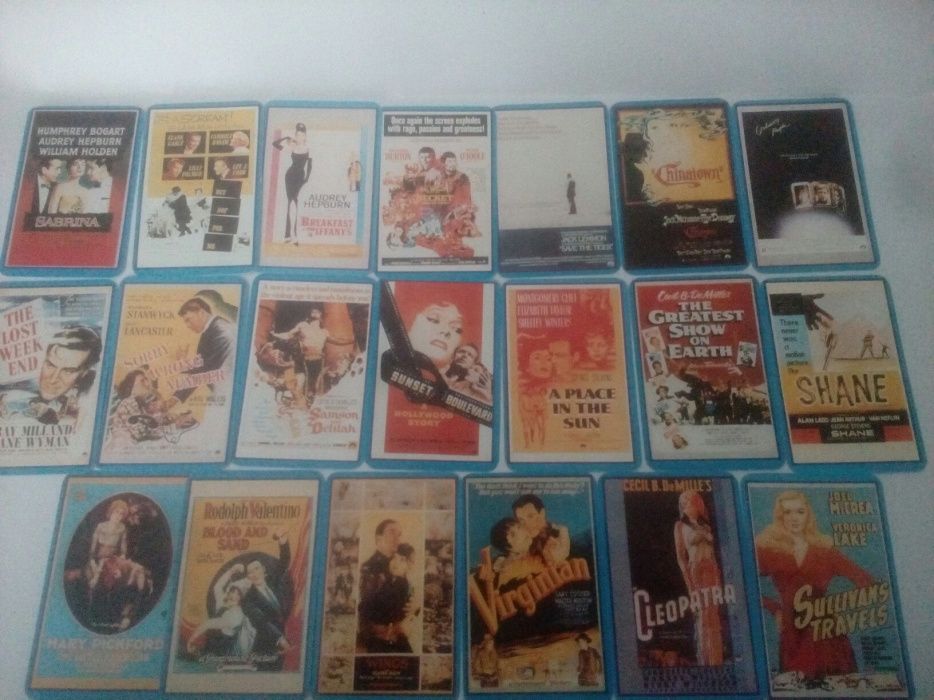 Calendários de Bolso, de 1989 coleção de sucessos do cinema.