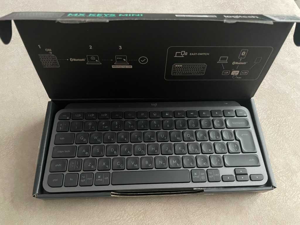 Клавіатура бездротова Logitech MX Keys Mini