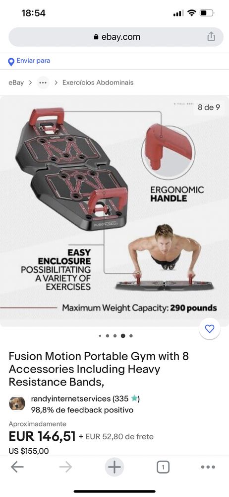 Plataforma ginasio portatil FUSION MOTION fitness