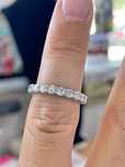 1.65ct Obrączka pierścionek eternity infinity 18k 750 brylanty diament