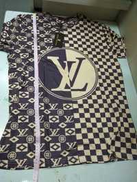 Lv Louis Vuitton koszulka t-shirt nowa brąz roz. L