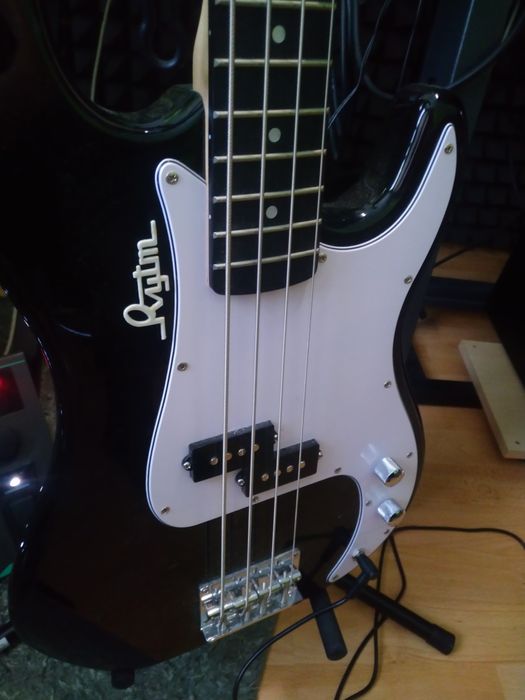 Gitara basowa Harley benton  pb20bk+ HB bass expander dodatki gotowy s