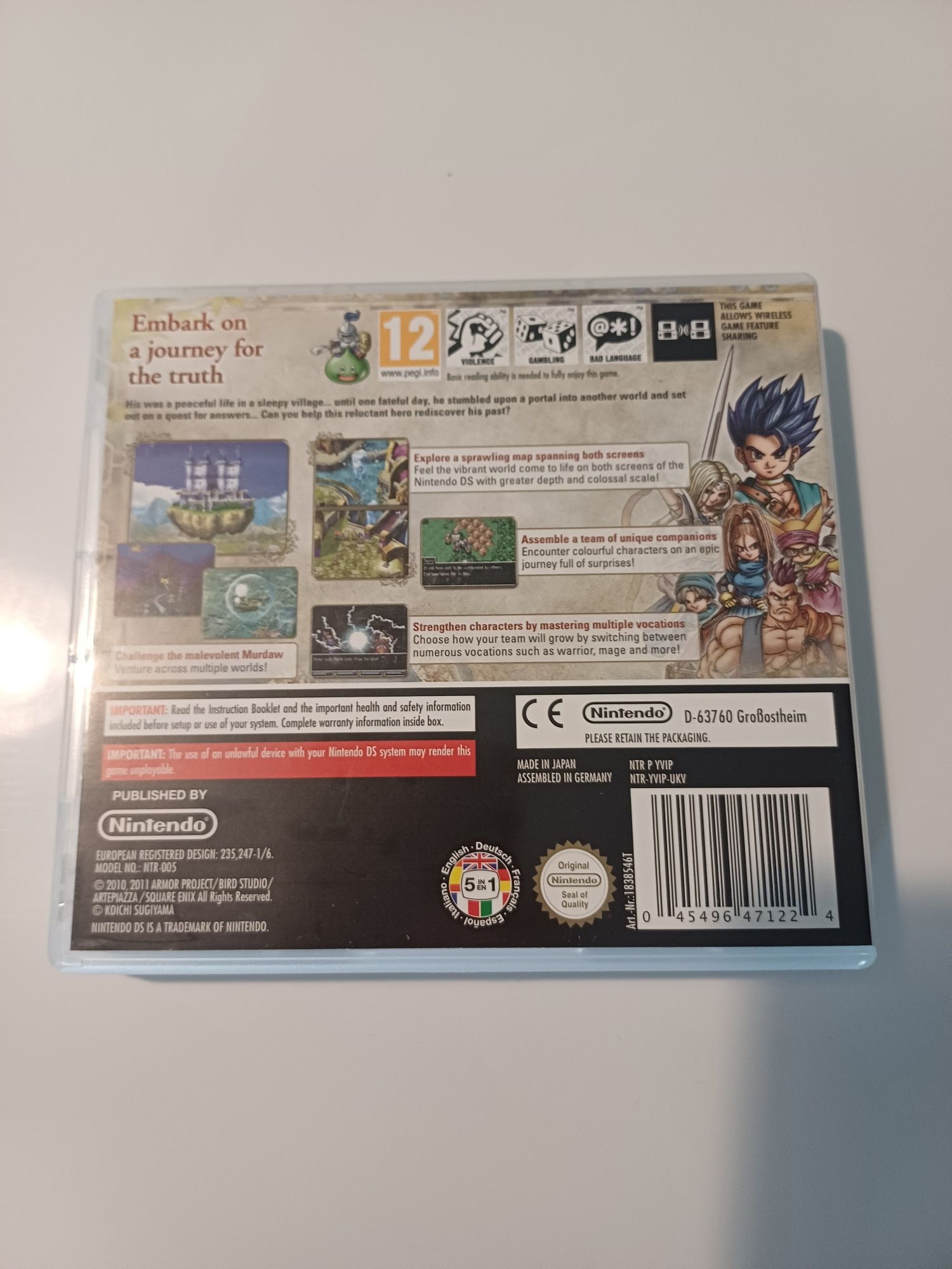 Dragon Quest VI Realms of Reverie Nintendo DS angielska