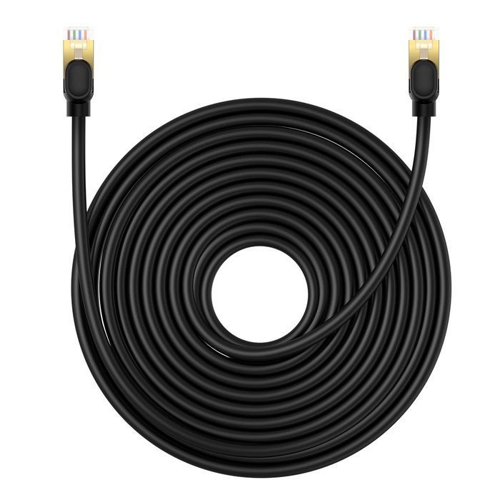 Kabel Ethernet Baseus High Speed Cat 8 40 Gb/s 15 m - czarny