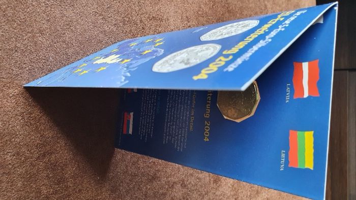 Carteiras BNC Austria 5 € Comemorativas 2003 a 2007