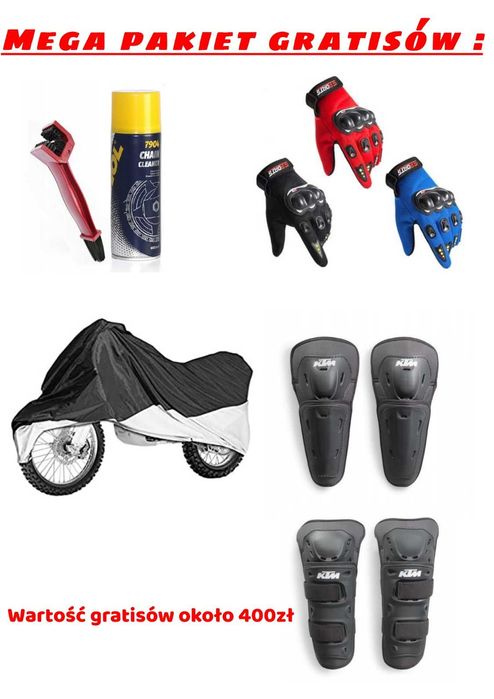 Cross XTR 616 125cc - Duża Rama ! Lampa ! Rozrusznik ! 17/14 ! Raty !