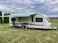 Przyczepa hobby 650 prestige kfu klima markiza mover