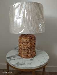 Lampa Lampka Boho stojąca z trawy morskiej wikliny, Mam 2 sztuki