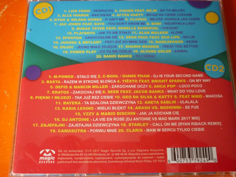 2 płyty CD "Hit Na Drogę": C-Bool Classic Arash Soler Fonsi Tiesto