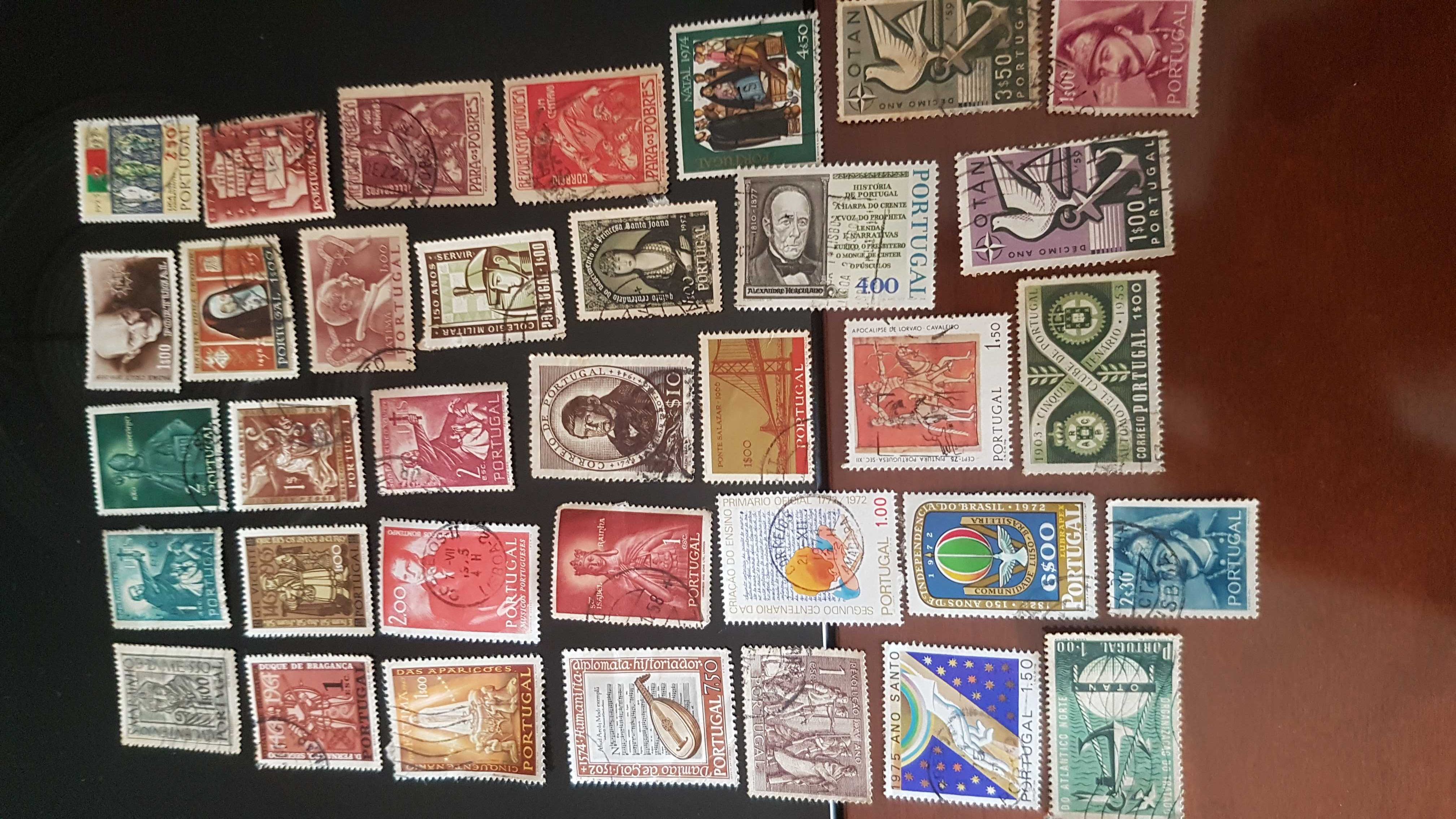 40 Selos escudos Comemorativos Diferentes