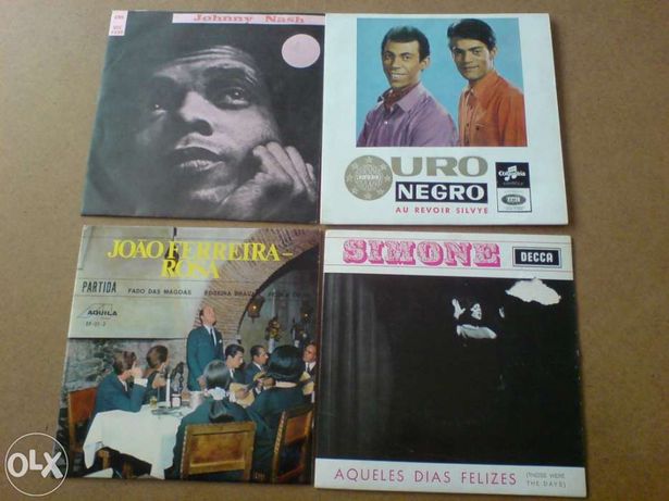 Discos de vinil - géneros musicais diversos - singles 45 e LP's