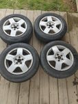 Felgi GOLF 4 5X100 opony x2