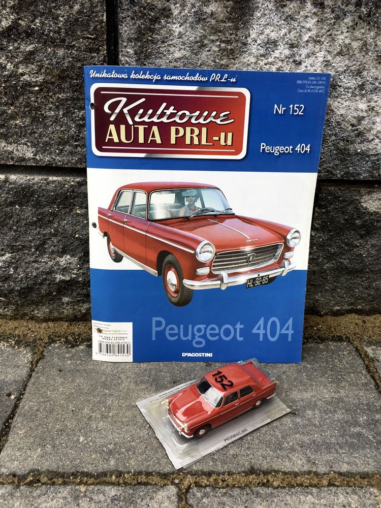 Czasopismo- PEUGEOT 404-auta PRL,model,autka,kolekcja