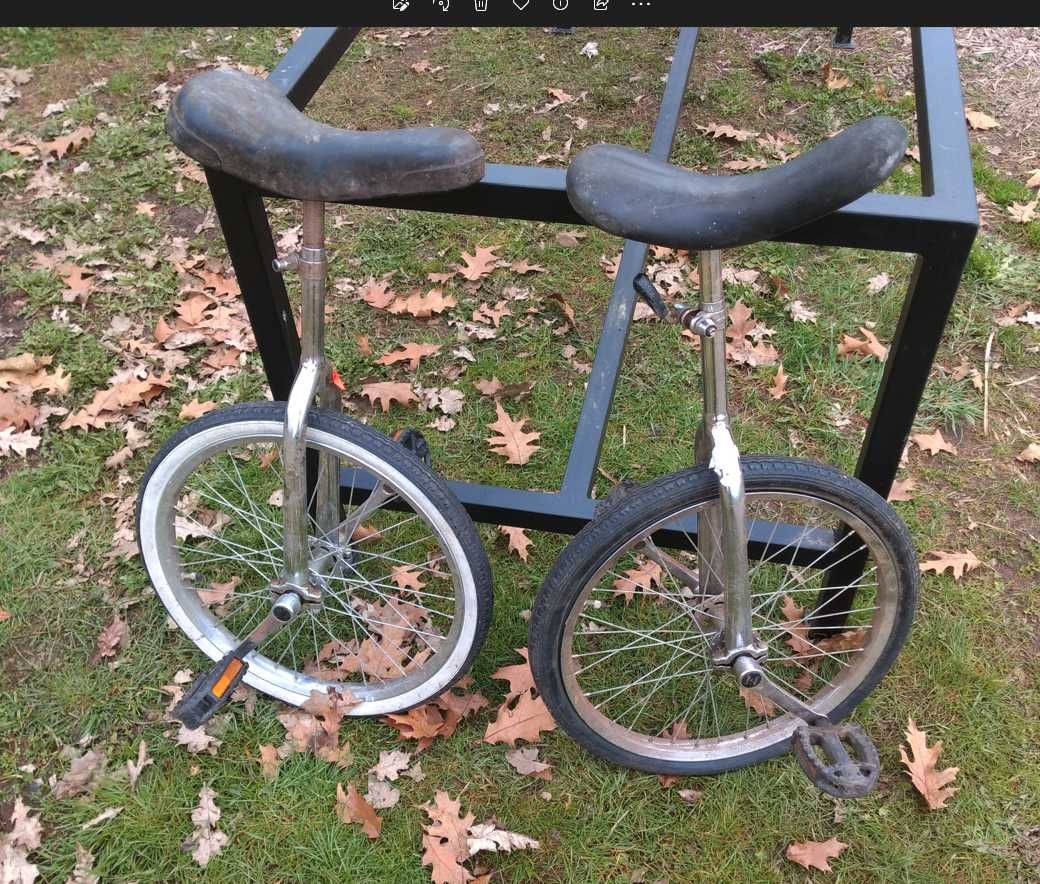 rower jednokołowy , monocykl ,