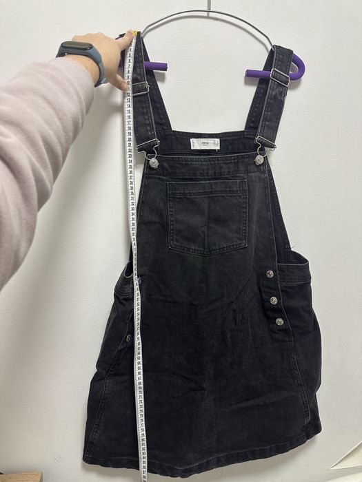 Джинсовий сарафан (сукня-комбінезон) Mango