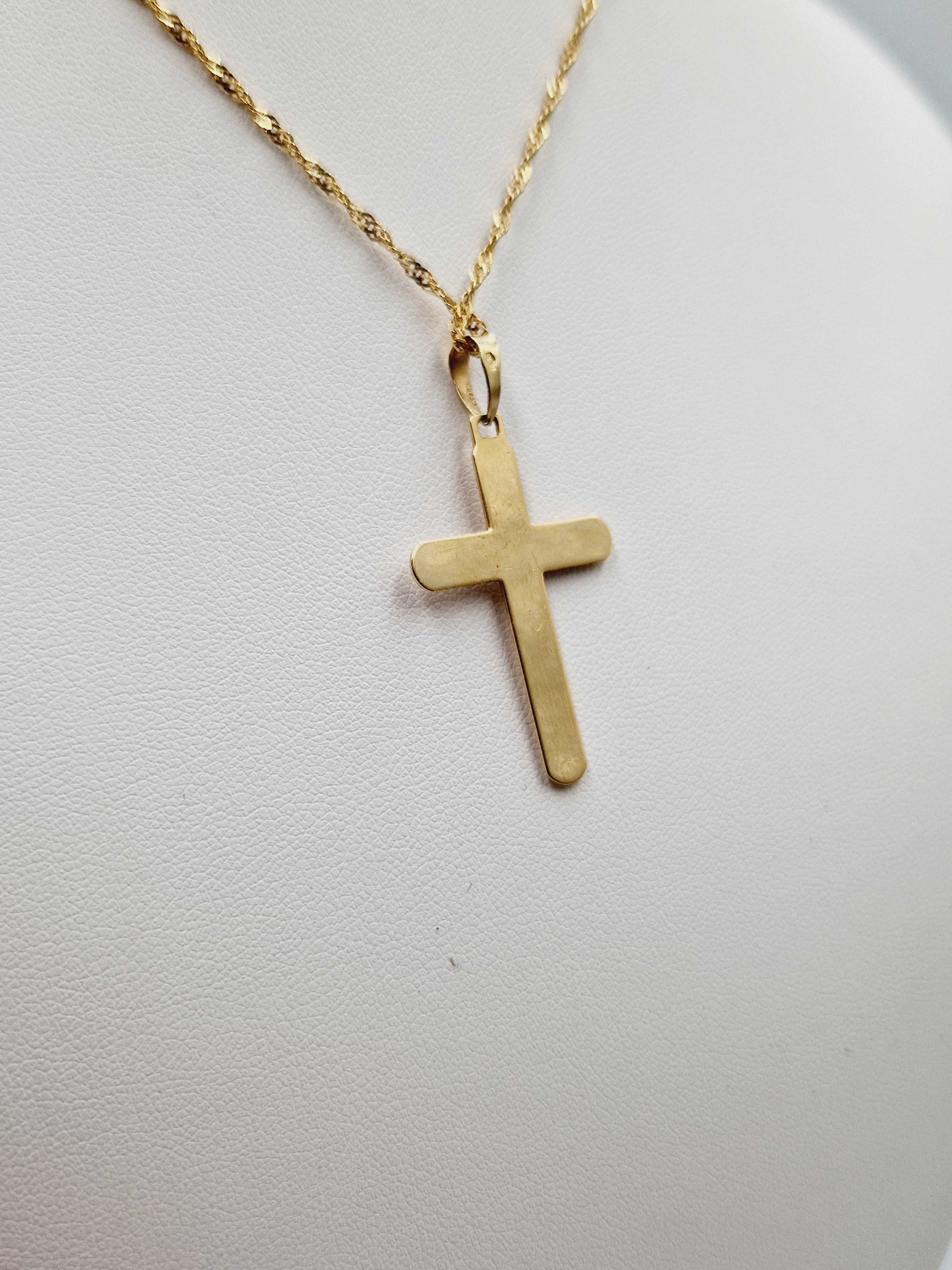 Złota zawieszka Krzyż Krzyżyk 2,27 g PR.585 14K