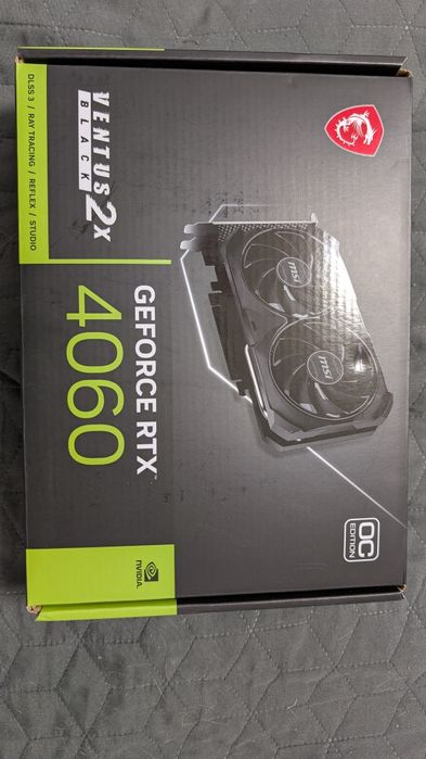 Відеокарта MSI Geforce RTX 4060 Ventus Black 2x 8 gb б/в