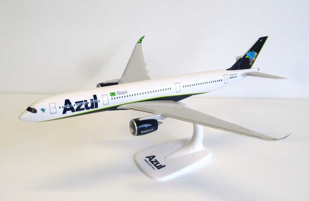 Avião de coleção - AZUL (Brasil) Airbus 350-900 com 33,4 cm