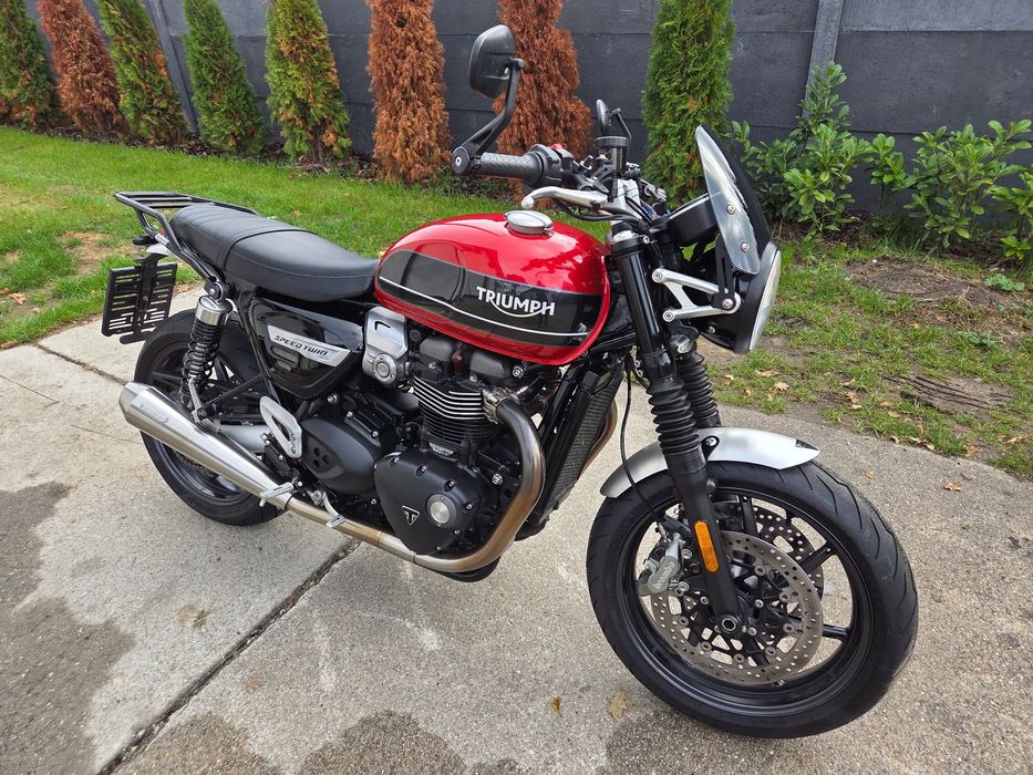 Triumph Speed Twin 1 ręka! Wydechy Vance Zobacz!