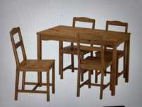 Conjunto Mesa de Refeições 118x74cm + 4 cadeiras