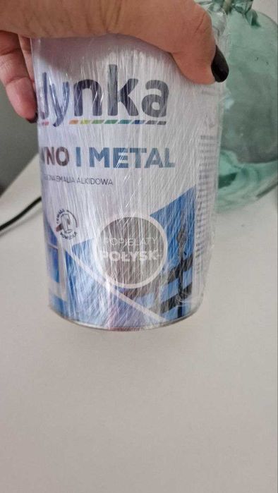 Farba Jedynka do drewna i metalu Popielaty Połysk 0,9l