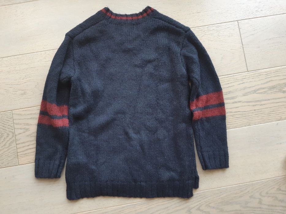 Nowy sweter ZARA 10 lat 140 dla chłopca granatowy ciepły