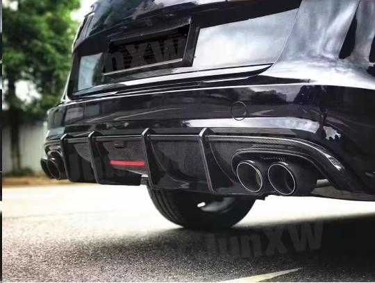 Дифузор заднього бампера Audi A6 S6 C7 Тюнінг Накладка Сплітер Ауді