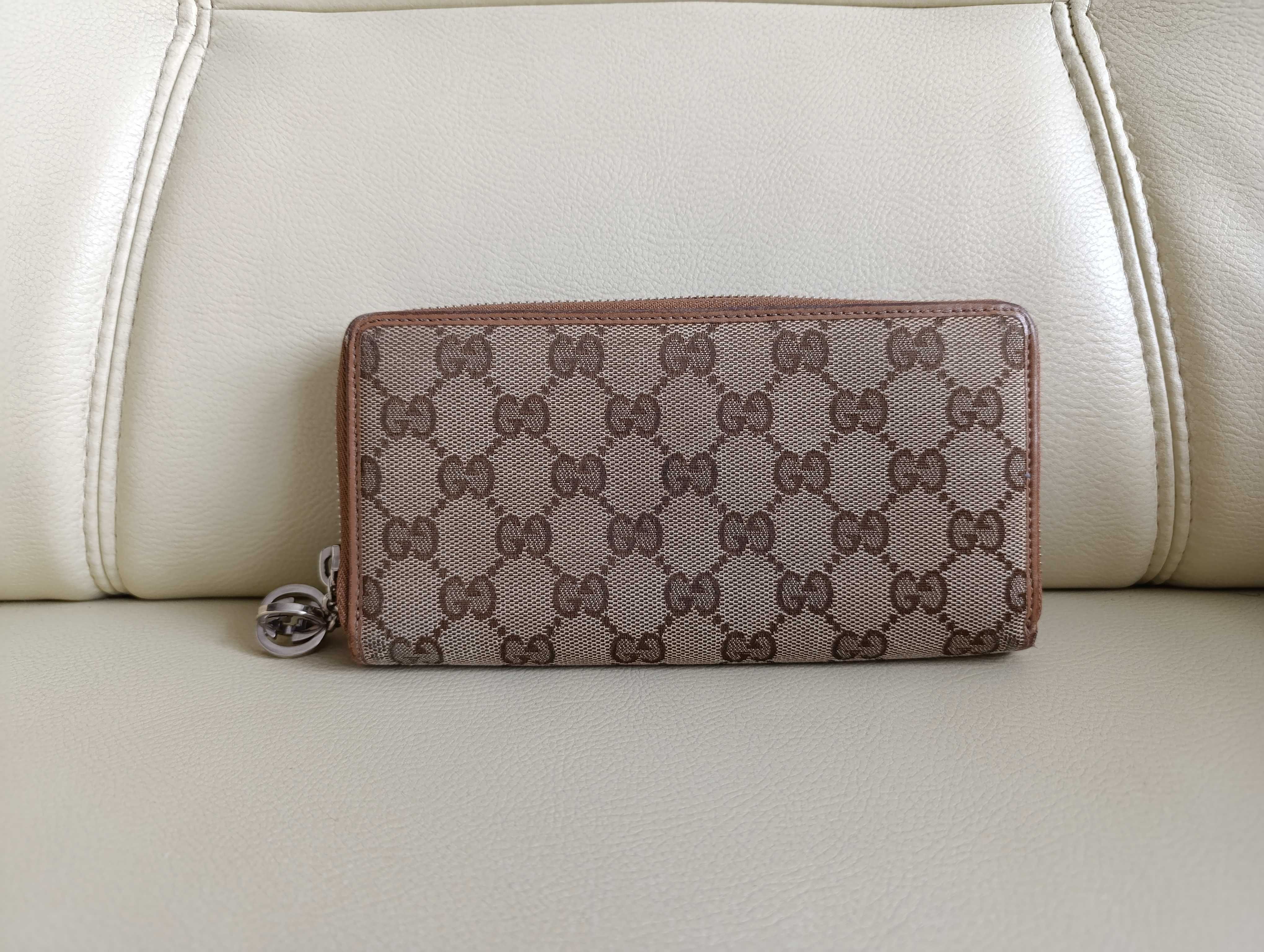 Monogramowany portfel Gucci - vintage