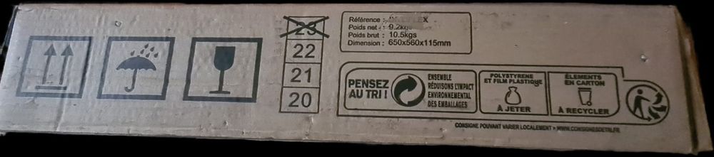 Placa de indução, em caixa selada